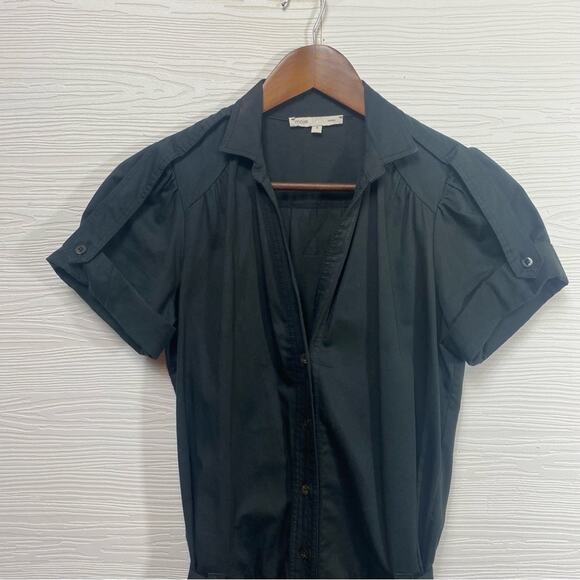 Maje Black Button Up Front Utility Romper with Belt Size 1 US S - Picture 3 of 13